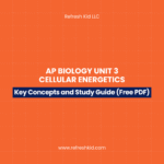 AP Biology Unit 3 Cellular energetics Study Guide and free pdf